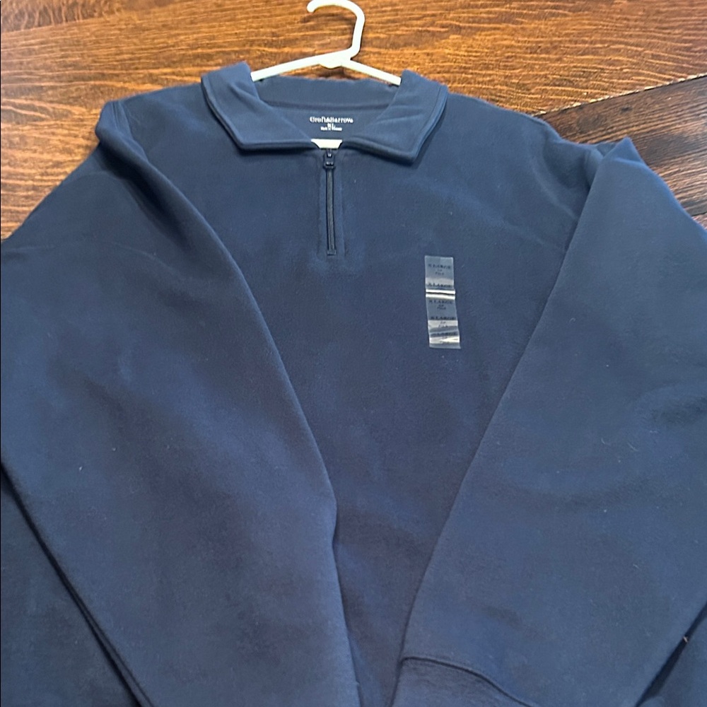 Croft & Barrow Men's Navy Zip-Up Sweater